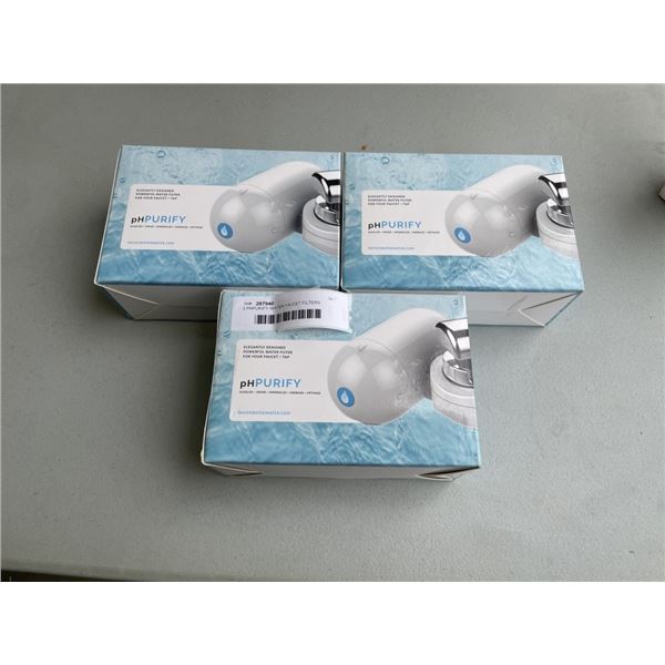 3 PHPURIFY WATER FAUCET FILTERS