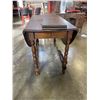 Image 4 : ANTIQUE DROP SIDE DINING TABLE AND 4 HOOP BACK CHAIRS, ONE CHAIR NEEDS REPAIR, PIECES INCLUDING, NON