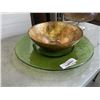 Image 4 : ART GLASS TRAY AND 2 BOWLS - 1 IS PIER ONE IMPORTS