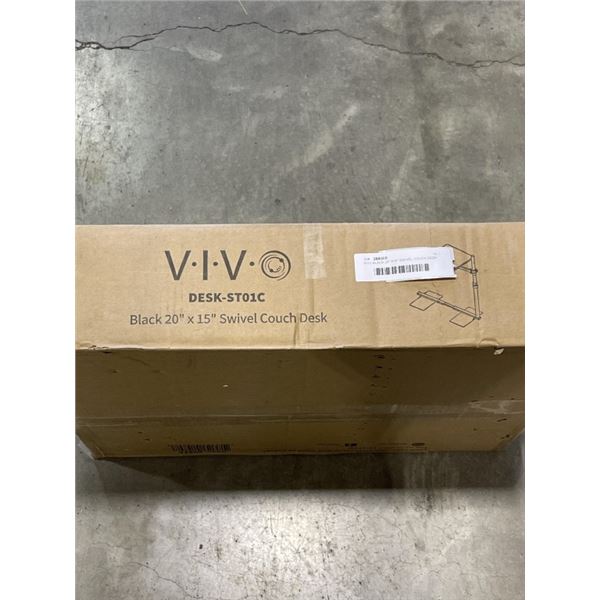 VIVO BLACK 20" X15" SWIVEL COUCH DESK