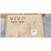 Image 3 : VIVO SLIVER PNEUMATIC ARM TV WALL MOUNT & VIVO BLACK SINGLE TOP DESK RISER