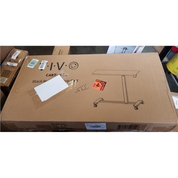 VIVO BLACK MOBLIE LAPTOP CART
