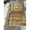 Image 1 : 2 LARGE WOODEN SERVING BOARDS
