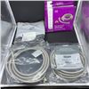 Image 1 : TWO SETS OF 6 FT BRAIDED WASHER INTAKE LINES AND TWO  STEAM DRYER HOSE KITS