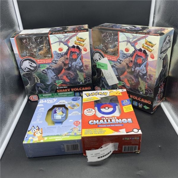 FOUR NEW TOYS IN BOX