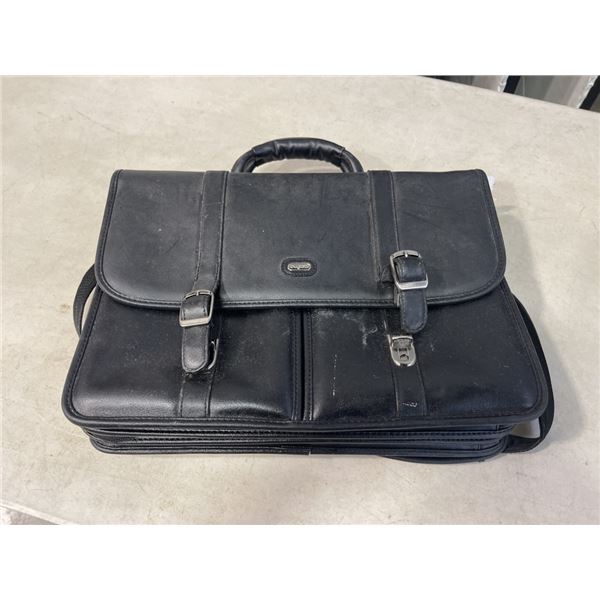 LEATHER BUGATTI LAPTOP BAG