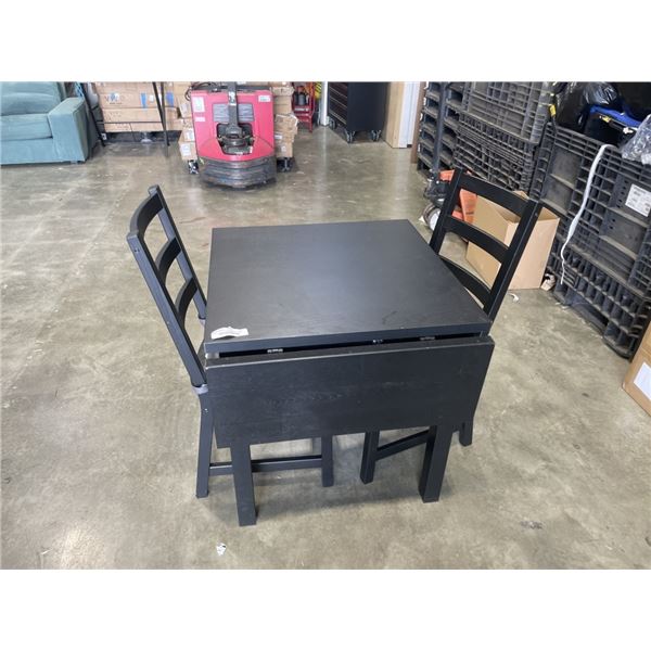 DROP SIDE DINETTE TABLE AND 2 CHAIRS