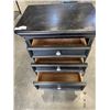 Image 2 : BLACK 3 DRAWER NIGHT STAND
