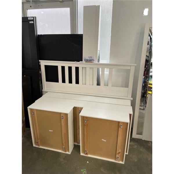 QUEENSIZE IKEA MALM BEDFRAME, COMPLETE WITH HARDWARE