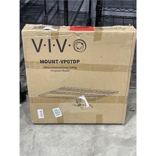 VIVO WHITE UNIVERSAL DROP CEILING PROJECTEOR MOUNT