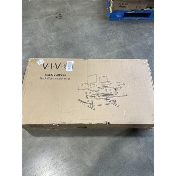 VIVO BLACK ELETRIC DESK RISER