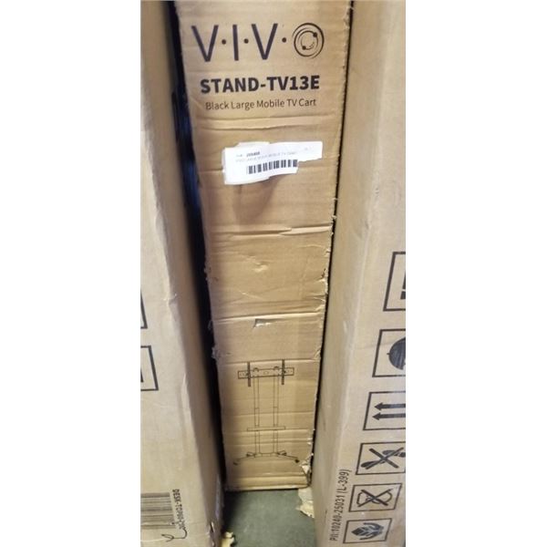 VIVO LARGE BLACK MOBLIE TV CART