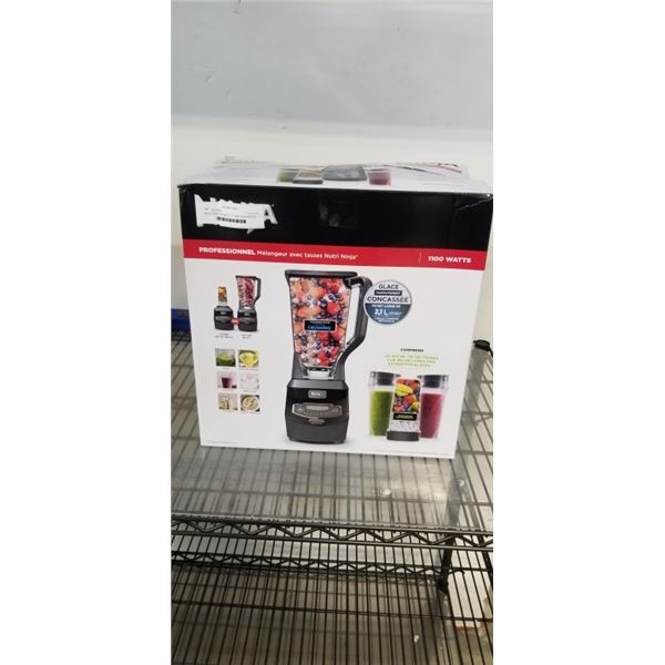 NINJA PROFESSIONAL 2.1L 1100W COUNTERTOP BLENDER W/ NUTRI NINJA CUPS - TESTED WORKING, RETAIL $219