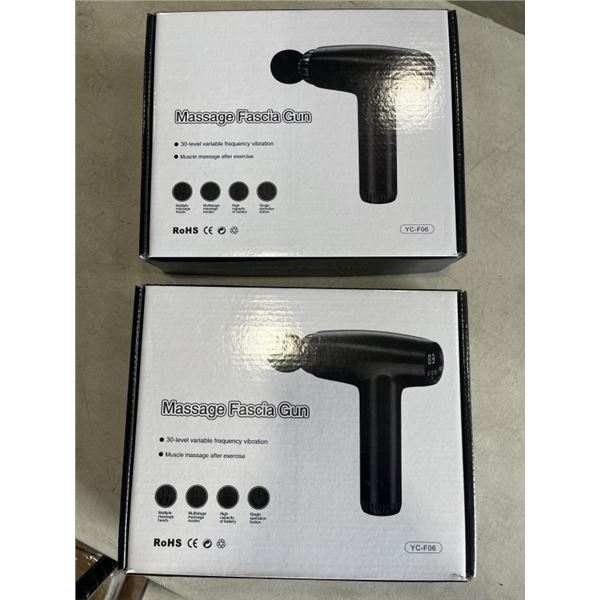 2 NEW MASSAGE FACIA GUNS