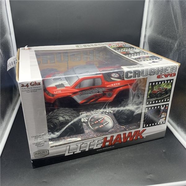 NEW LITEHAWK CRUSHER EVIL RC TRUCK WORKING