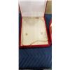 Image 3 : JEWELLERY BOX W/ CONTENTS AND PEARL NECKLACE EARRING SET