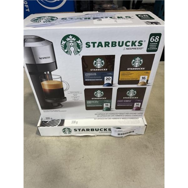 2 BOXES OF STARBUCKS ORIGINAL AND VERTUO COFFEE PODS, ONE CASE IS PARTIAL