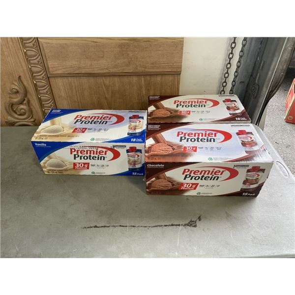 3 CASES OF PREMIER PROTEIN CHAKE, BB 2026 NOV/DEC