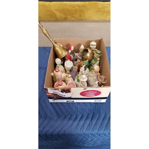 BOX OF ANTIQUE BELLS