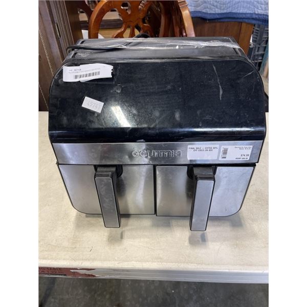 GOURMIA TWO BASKET AIR FRYER WORKING