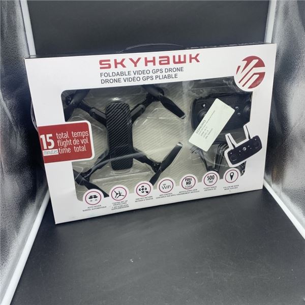 SKYHAWK FOLDABLE VIDEO GPS DRONE WORKING