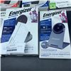 Image 2 : ENERGIZER WIRELESS CHARGER WITH ENERGIZER POWER BANK AND IPHONE CASES RETAIL $150