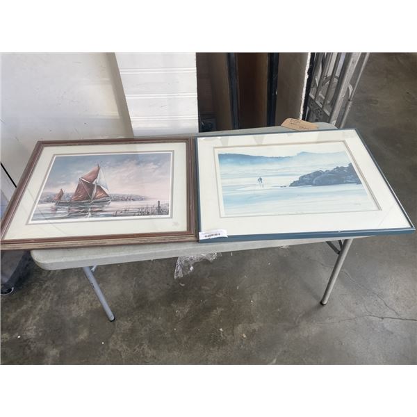 2 SIGNED PRINTS - ONE W/ CERTIFICATE OF AUTHENTICITY