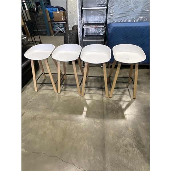 SET OF 4 MODERN BAR STOOLS