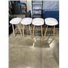 Image 1 : SET OF 4 MODERN BAR STOOLS