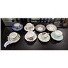 Image 1 : 3 CUP AND SAUCER SETS AND ASSORTED CUPS AND SAUCERS NOT MATCHING