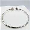 Image 4 : STERLING SILVER NATURAL ENHANCED RUBY (0.64CT) WITH CZ (0.18CT) BANGLE BRACELET, W/A $585.00. RUBY I