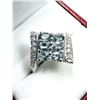 Image 2 : STERLING SILVER NATURAL TANZANITE (1.93CT) AND CZ RING, SIZE 7.75, W/A $750.00. TANZANITE IS THE BIR