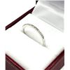 Image 2 : STERLING SILVER NATURAL DIAMOND (0.06CT) BAND, SIZE 7, W/A $345.00. DIAMOND IS THE BIRTHSTONE FOR AP