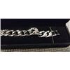 Image 2 : NEW PLATINUM PLATED ICED OUT SIMULATED DIAMOND (CZ) 14.0MM CUBAN LINK BRACELET - 8" LONG