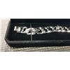 Image 3 : NEW PLATINUM PLATED ICED OUT SIMULATED DIAMOND (CZ) 14.0MM CUBAN LINK BRACELET - 8" LONG