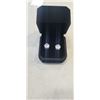Image 1 : NEW S925 3.0CT EACH SIMULATED DIAMOND (CZ) STUD EARRINGS MOUNTED IN 925 STERLING SILVER W/ WHITE GOL