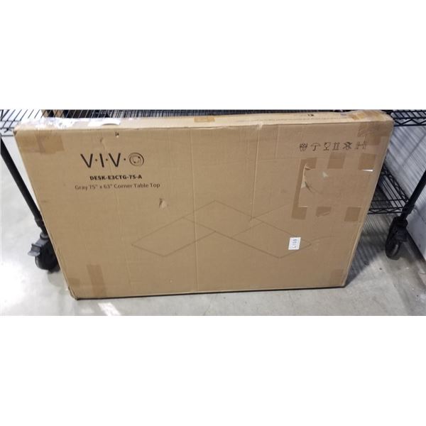 VIVO GRAY 75'X63' CORNER TABLE TOP