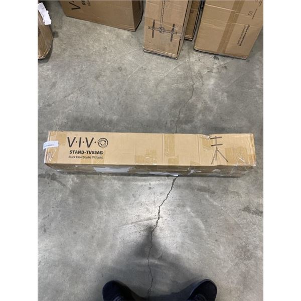 VIVO BLACK EASEL STUDIO TV STAND