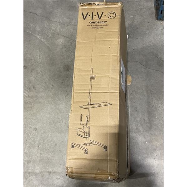 VIVO BLACK MOBLIE COMPUTER WORKSTATION