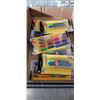 Image 2 : 3 TRAYS OF NEW SCISSOR SETS, BALL POINT PENS AND GLITTER GLUE