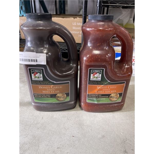 GORDONS 3.7L SWEET CHILLI AND HONEY GARLIC SAUCE