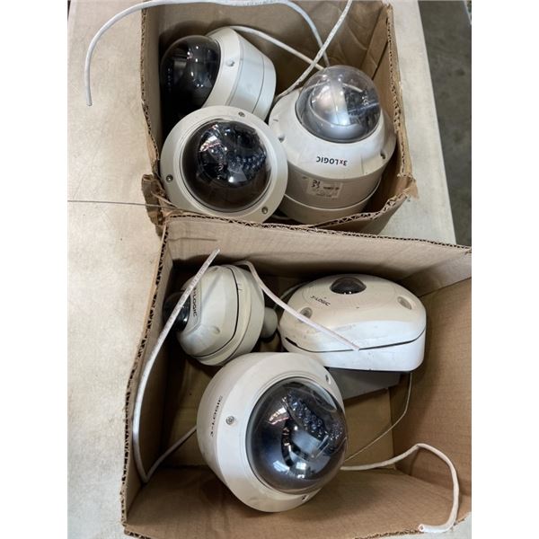 6 COMMMERCIAL SECURITY CAMERAS