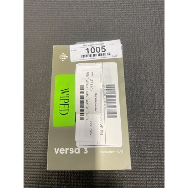 FITBIT VERSA 3 SMARTWATCH - TESTED WORKING, RETAIL $259