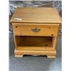Image 1 : PINE 2 DRAWER NIGHT STAND WITH BRASS HARDWARE