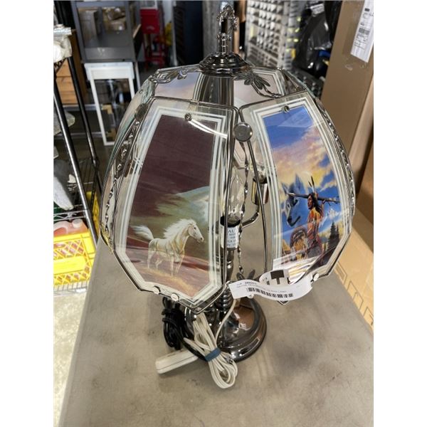 NATIVE DECORATIVE GLASS LAMP