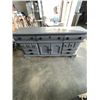 Image 1 : SOLID WOOD GREY PAINTED SERVER CABINET