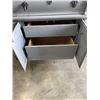 Image 3 : SOLID WOOD GREY PAINTED SERVER CABINET