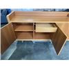 Image 5 : 71 INCH SERVING CABINT WITH 3 SOFT CLOSE DOORS, AND GALLERY, ONE FOOT NEEDS TO BE REATTACHED, NOT BR
