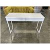 Image 1 : MODERN WHITE 2 DRAWER HALL TABLE