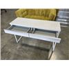 Image 2 : MODERN WHITE 2 DRAWER HALL TABLE